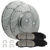 Front Brake Kit Rotors + Ceramic Pads for Mitsubishi Lancer 2008-2017