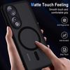 XTCASE Magnetic Cover for Honor 90, Ultra Thin Translucent Matte Back Scratch Resistant TPU Bumper Shockproof Protective Case, Black