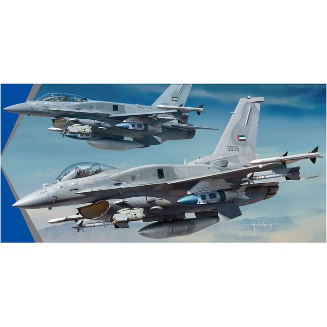 Kinetic 1/48 UAE Air Force F-16E/F Block 60 Plastic Model KNE48136 Molded Color