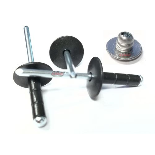 Black 3/16" Aluminum Medium Head with Steel Mandrel Multi Grip Pop Rivets Fasteners .275 - .598 Grip Range