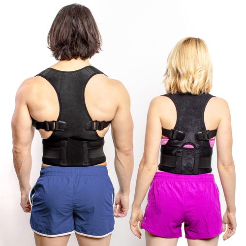 FlexGuard Posture Corrector for Women and Men - Back Brace for Posture, Adjustable Back Support Straightener Shoulder Posture Support for Pain Relief, Body Correction, Medium