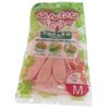 okamoto Fluffy Soft Natural Rubber Gloves Pink Medium OK – 1