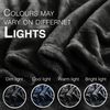 Bedbric Grey Throws & Blankets - Fluffy Fleece for Sofas & Bed - 400 GSM Single & Double Size - Cozy & Warm
