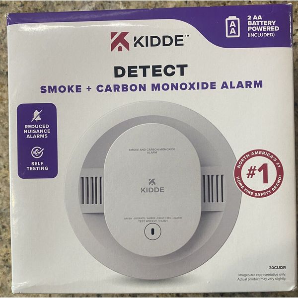 KIDDE Smoke & Carbon Monoxide Detector Alarm 30CUDR Battery Powered, New In Box