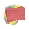 Foolscap Document Wallets 285gsm, Assorted Colours, Pack of 25 Folders (Assorted)