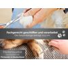 Fur scissors, paw scissors, bent, dogs hair, with micro-serration, 11,5 cm