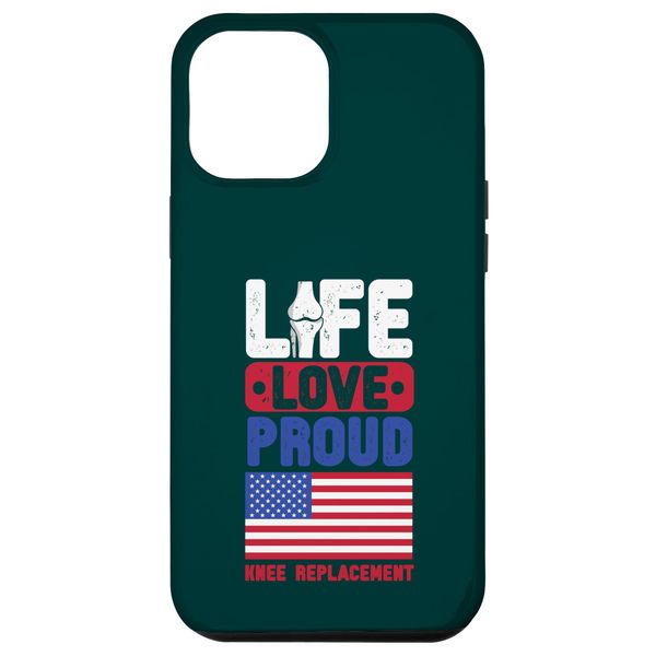 Knee Proud American Flag Veterans Day Knee Replacement Case for iPhone 12 Pro Max