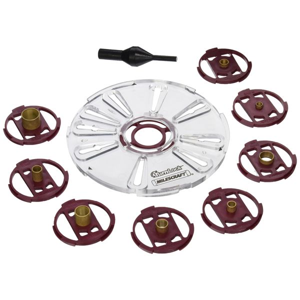 Milescraft 1201 Base Plate/Bushing Set for Routers