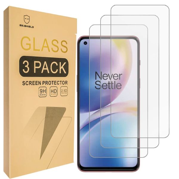 Mr.Shield Screen Protector For OnePlus Nord 2 5G [Tempered Glass] [9H Hardness] [3-Pack] Screen Protector