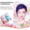 3Pcs Plastic Makeup Upper Lower Eye Lash Mascara Guard Applicator With Comb Eyelashes Curlers Shields Applicators (Blue)