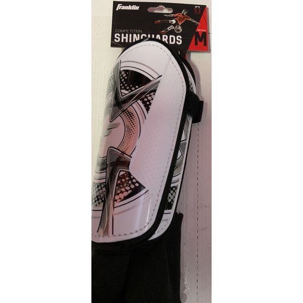 ✅ Franklin Pro Competition White Shin Guard MEDIUM
