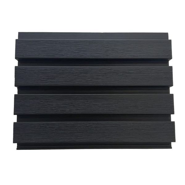 Tuda Grass Direct Composite Slatted Square Cladding Board - BLACK - 2.5metres x 219mm x 26mm