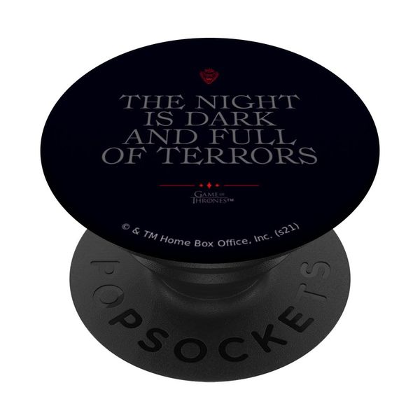 Game of Thrones Night is Dark PopSockets PopGrip: Extendable Base and Grip for Mobile Phones / Tablets with Interchangeable Top