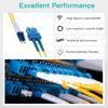 OS2 LC to SC Duplex Fiber Optic Cable, LWL, Singlemode Jumper, 3-meter(9.8ft)