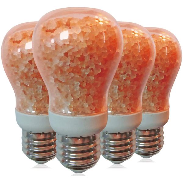 WBM Smart E26 Smart Led Light Bulb ,Dimmable Led Salt Light Bulb 7 Watt Indoor Himalayan Pink Salt Bulb 4 Count(Pack of 1)