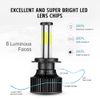 6-Side H7 LED Headlight Bulbs Low Beam Conversion Kit White 6000K 2800W 360000LM