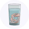 24 x 40mm Round 'False Teeth' Stickers (SK00048912)