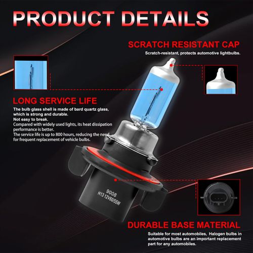 VAMOTA Fit for Jeep Renegade 2015-2023 Headlight Bulbs,9008/H13 High/Low Beams+ H11 Fog Lights Bright Front Lights,Ultra Bright Plug-n-Play,long life,IP68 Waterproof,5000K White Light 4 Pack