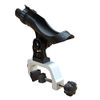 Brocraft Power Lock Fully Adjustable Rod Holder with Aluminum Large Opening Clamp / Jon Boat Rod Holder / Clamp On Rod Holder