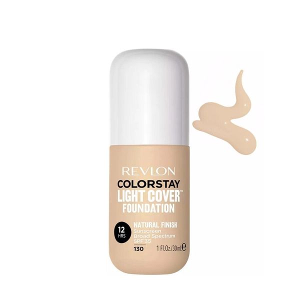 REVLON ColorStay Light Cover Liquid Foundation SPF30, Color "Porcelain" #130