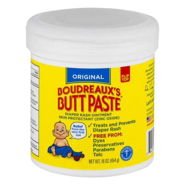 Boudreaux's Butt Paste Diaper Rash Ointment, Original, 16 Oz