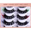 BSLVWG Coloured False Eyelashes Russian Strip LashesFalse Lashes Faux Mink Lashes Colored Lashes Fluffy Wispy Russian Strip Lashes with Color（7 MIX Colors） (01)