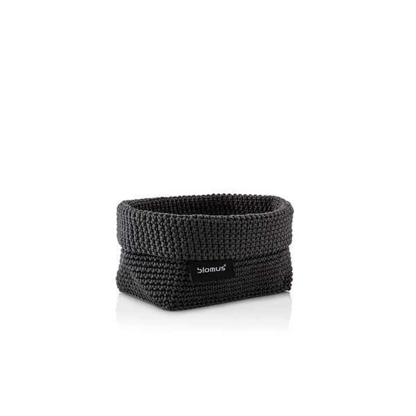 Blomus Crochet Basket 68882, Anthracite, M, Charcoal