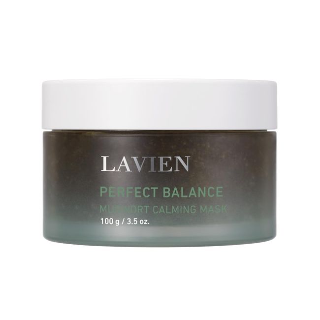 LAVIEN Perfect Balance Mugwort Calming Mask 3.5 fl. oz (100g) - Facial mask, Wash off pack for all skin Types Women & Men