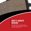 Sixity Q6 Organic Brake Pads FA618 Rear Replacement Kit Full Complete