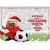 Liverpool Christmas Card – FULL COLOUR INSIDE - Optional PERSONALISED EXTRA LARGE 77MM BADGE!