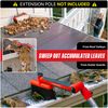 Multi-Angle Gutter Cleaning Tools from the Ground - Gutter Cleaner tool attachment for Threaded Poles - Gutter Scoop & Brush for rain gutter cleaning and leaf removal from Gutter Guard