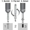 Easy Out Screw Extractor Drill Bits 4 PCS Tool Set Broken Damaged Bolt Remover