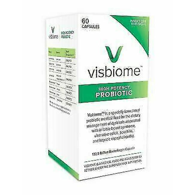 Visbiome - High Potency Probiotics, 112.5 Billion CFU Live Bacteria, 60 Capsules