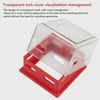 Dioche Emergency Stop Button Cover Lockout for Industry, Push Button Switch Protector with Unique Design, Box Type Transparent Push Button Switch Cover