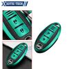 Green Soft Leather+TPU Full Seal Holder Shell Protector For Nissan Note 370Z