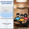 Acmerota PIR Motion Sensor Light Switch, Wall Mounted Plate Wall Flush Mounted, Infrared Motion Sensor with Time Delay & LUX Setting Adjustable 10m/＞140°