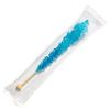 Blue Rock Candy Crystal Sticks - Blue Raspberry Flavored - 12 Indiv. Wrapped