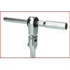 KS Tools 918.1590 1/4 Inch Bit Joint Reversible Ratchet Set with Plug Adapter for Sockets, 3-Piece