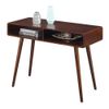 Pemberly Row Mid Century Console Table in Espresso Wood Finish