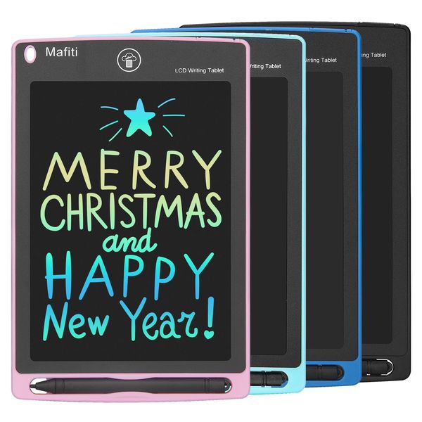 LCD Writing Tablet 8.5 Inch 4 Pack Colorful Screen Electronic Writing Drawing Pads Doodle Board for Kids Boys Girls