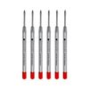 Monteverde Medium Ballpoint Refill for Parker Ballpoint Pens, 6/Pack, Red (P133RD)