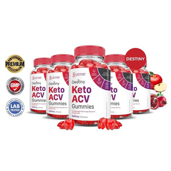 Destiny Keto ACV Gummies 1000MG Apple Cider Vinegar 300 Gummys