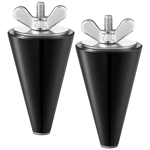 Dunkive 2 Pcs Rubber Winter Plug Applied in Boat Drains for 1/2 Inch to 1 Inch Holes, Long Tapered Rubber Stopper & Stainless Steel Head, Boat Drain Plug for Preventing Leaks and Water Intrusion