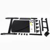 YIPONYT Tattoo Workstation, Double-Top Tattoo Arm Rest Stand Table, Portable and Adjustable Large Tattoo Tray Mobile Workstation