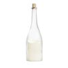 Ganz Wine Bottle Led Candle, Clear
