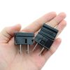 TAODAN 5PCS Lightweight Plug Replacement Electrical Plug Slide Plug Black Simple Snap on End Plug for Small Appliance and Lamp
