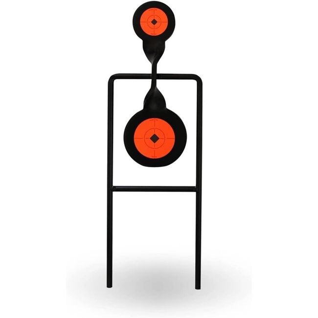 Birchwood Casey World of Targets Easy-to-Use Durable Steel Spinner Target with High Visibility Target Spots for Maintenance-Free Rifle/Handgun Shooting