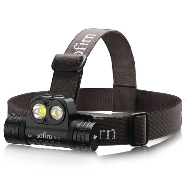 sofirn HS20 LED Headlamp Rechargeable, 2700 High Lumen Headlight, Super Bright Headlamp with Floodlight and Spotlight, USB C Charging Port for Hard Hat, Hiking, Camping, Emergency