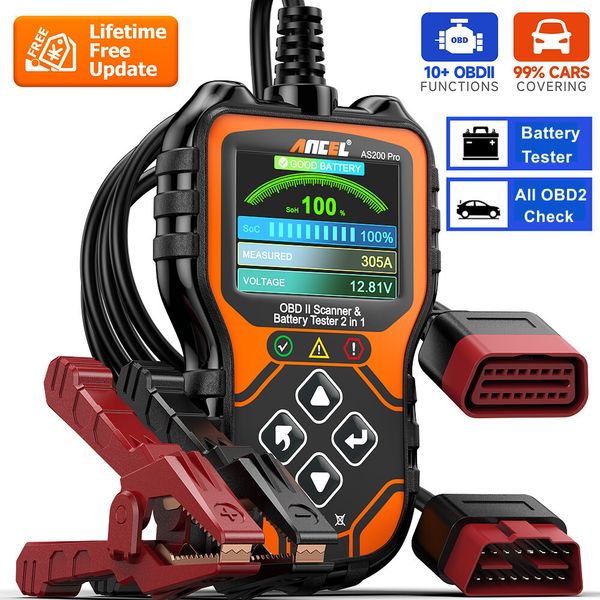 12V 24V Car Battery Tester OBD2 Scanner Check Engine Code Reader Diagnostic Tool