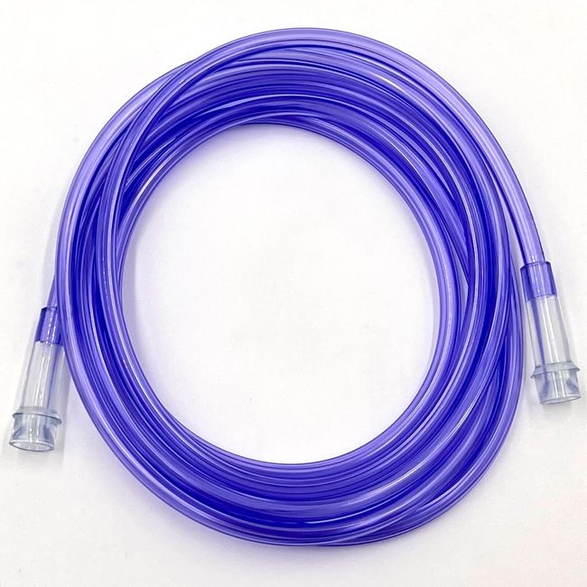 ResOne 5pk 7Ft Purple Oxygen Supply Tubing, Crush Resistant, Standard Connectors